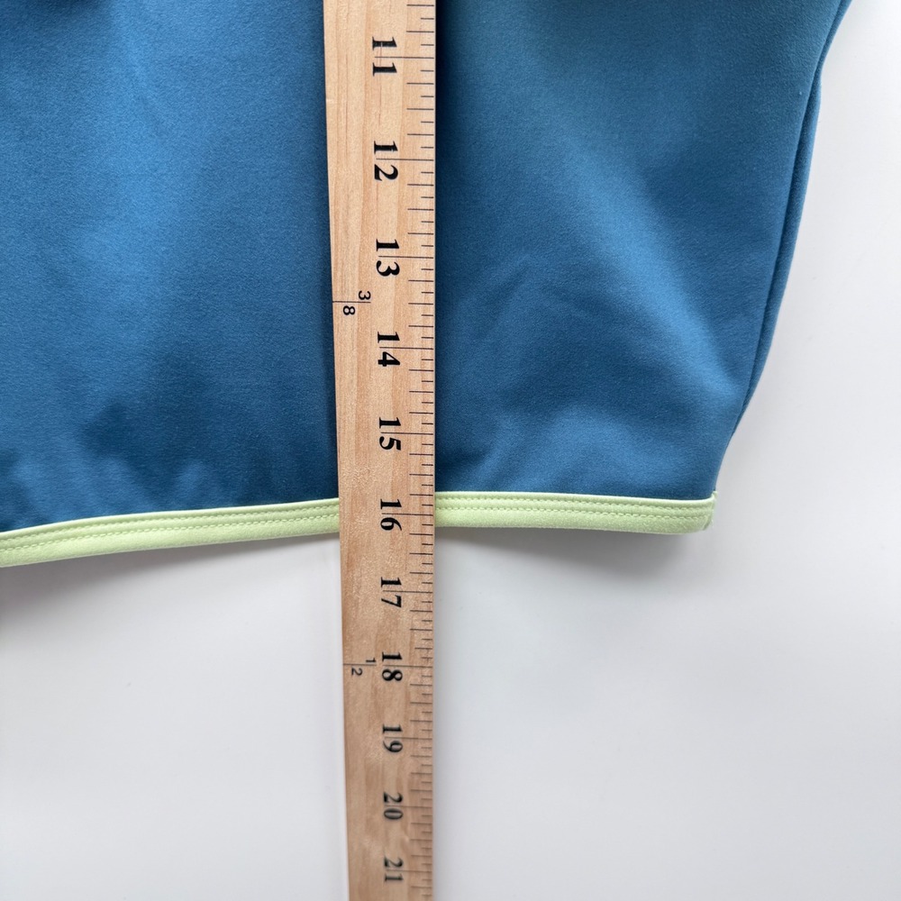 Sincerely Jules Active Crop Top Women L Teal Sleeveless Quarter Zip J22B317TS - Picture 5 of 7